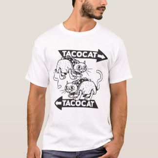 Nagelneues Tacocat Palindrome-Englisch Meme Band T-Shirt
