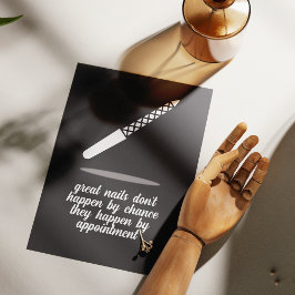 Nagelpflege-Motivationsdruck Poster