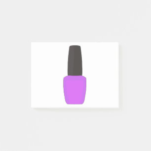 Nagelpolnische Flasche Post-it Klebezettel