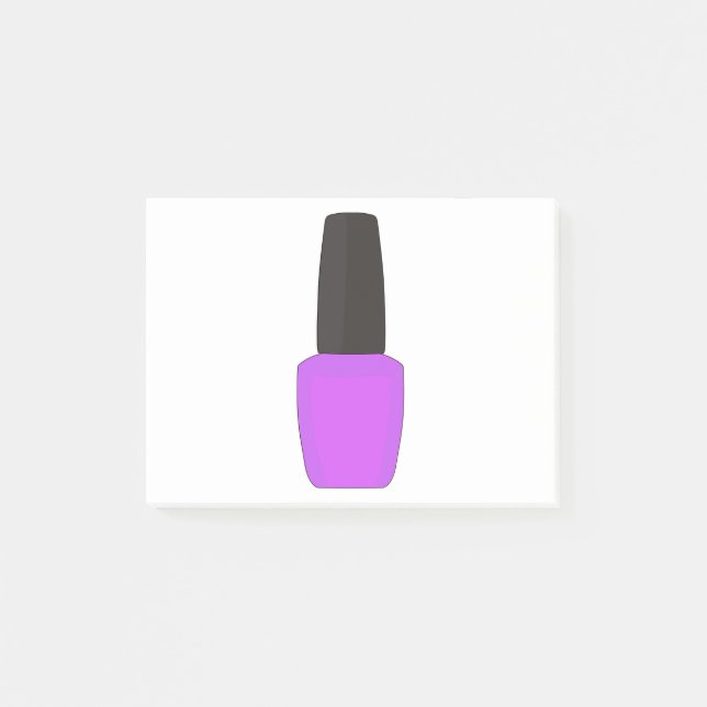 Nagelpolnische Flasche Post-it Klebezettel (Vorderseite)
