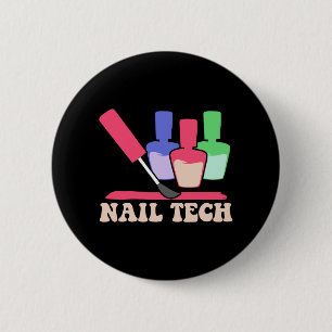 Nagelpolnischer Pädikurist Manikurist Nageltechnik Button