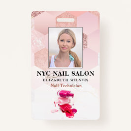 Nagelsalon| Moderne Mitarbeiter - Foto - ID Ausweis