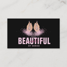 Nagelstudio Frau Handholograph Nägel Techniker Visitenkarte