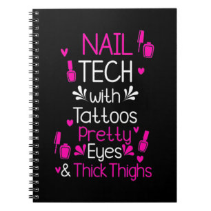 Nageltechnik mit Tattoos Notizblock