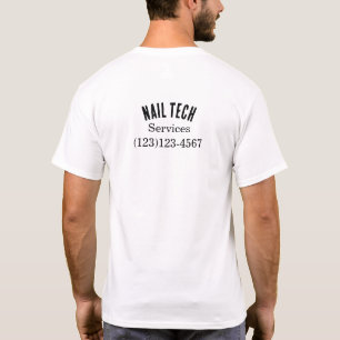 Nageltechnikbearbeitbare Arbeitsuniform T-Shirt