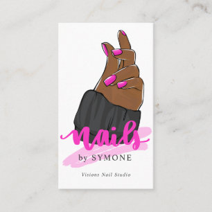 Nageltechniker   Nail Artist   Nails Salon Studio Visitenkarte