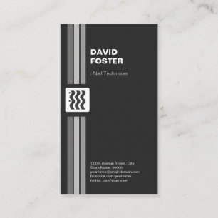 Nageltechniker - Premium doppelseitig Visitenkarte