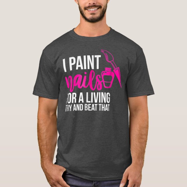 Nageltechniker T-Shirt (Vorderseite)