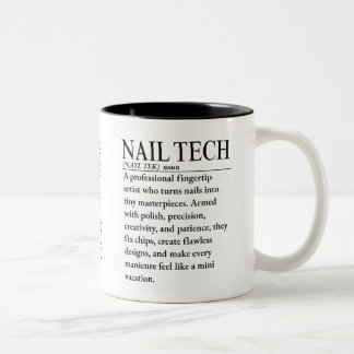 Nageltechnikerin Zweifarbige Tasse