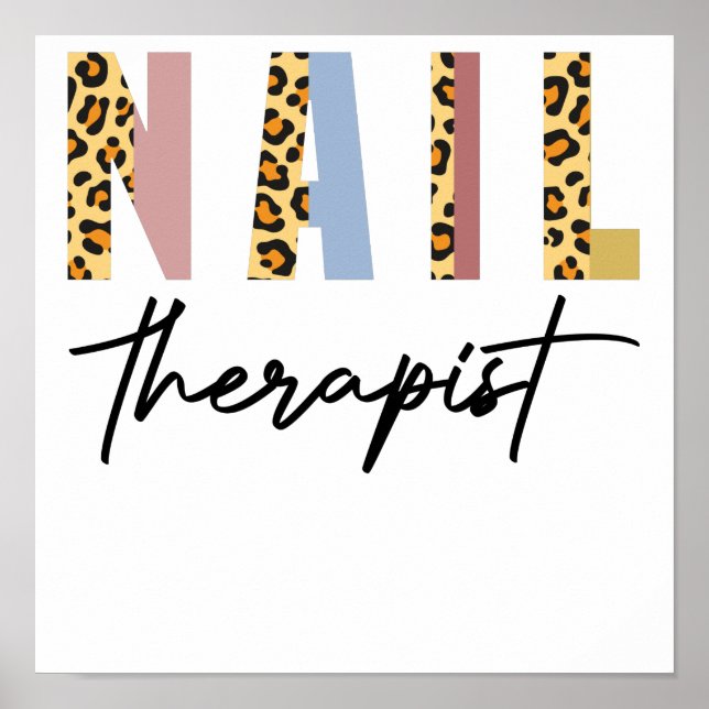Nageltherapeut Nail Salon Nail Tech Nail Poster (Vorne)