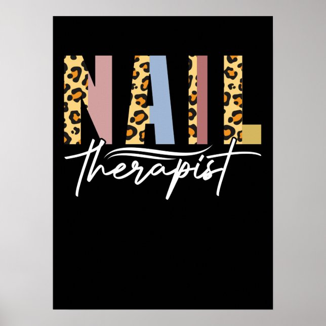 Nageltherapeut Nail Salon Nail Tech Nail Poster (Vorne)