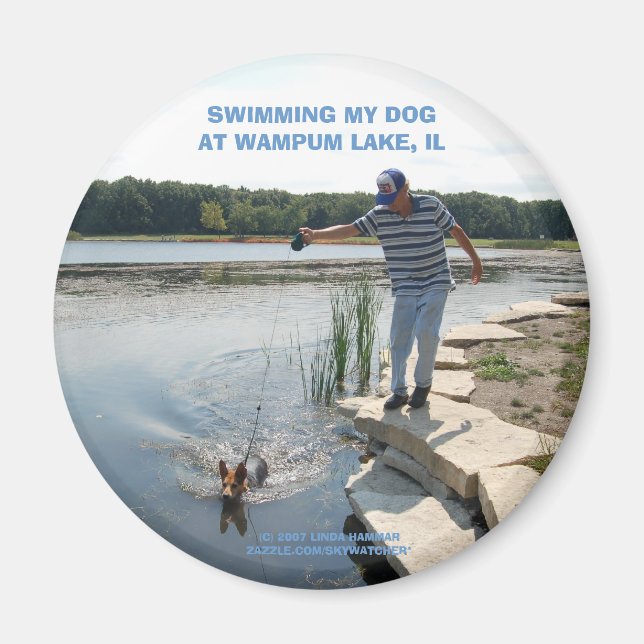 NAGER MON CHIEN MAGNET (Devant)