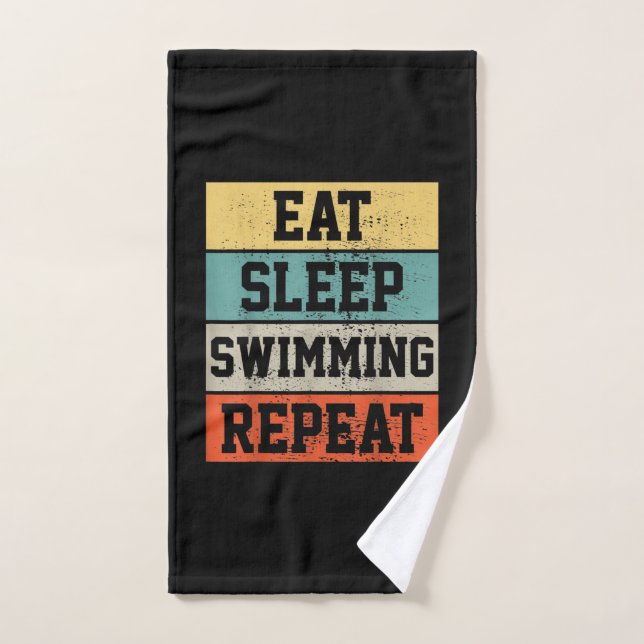 nager nager nager Cadeau de natation (Serviette à main)