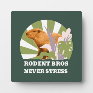 Nagetier-Brüder Stress Nie Capybara Fotoplatte