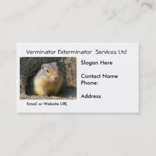 Nagetier-Schädlinge-Visitenkarte Visitenkarte