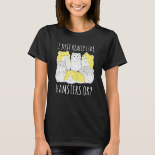 Nagetier Tier Hamster Besitzer Hamster T-Shirt