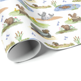 Nagetier-Toile-Wrapapier (Originalfarben) Geschenkpapier