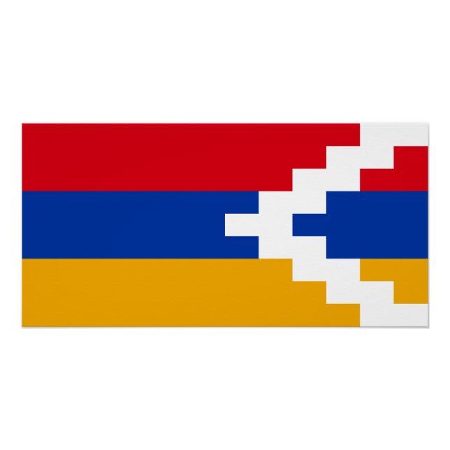 Nagorno Karabakh Flag Poster (Vorderseite)