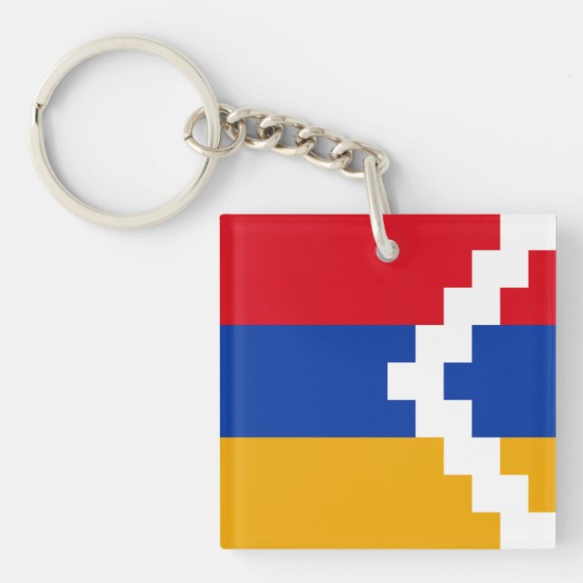 Nagorno Karabakh Flag Schlüsselanhänger (Vorderseite)