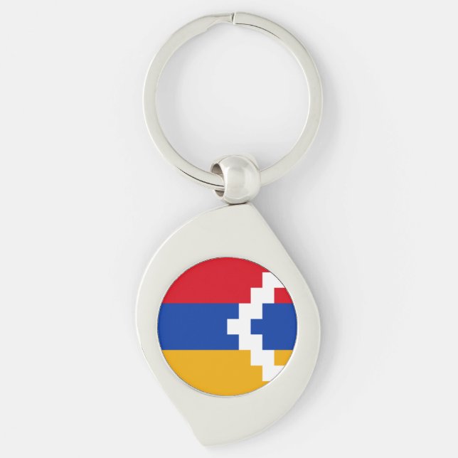 Nagorno Karabakh Flag Schlüsselanhänger (Vorderseite)