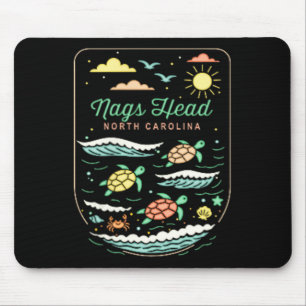 Nags Head Nc Hübscher Strandurlaub Meeresschildkrö Mousepad