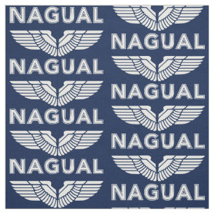 Nagual oder Nahual mit Adlerflügel Toltec Power. Stoff