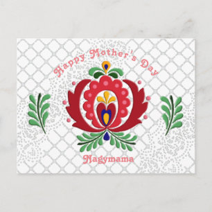 Nagymama-Muttertag Postkarte