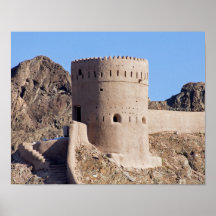 Nah auf einem Wachturm im alten Muscat