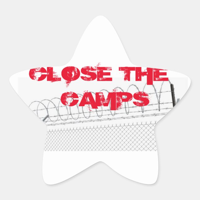 NAH DIE CAMPS STAR-STICKER  Stern-Aufkleber (Vorderseite)