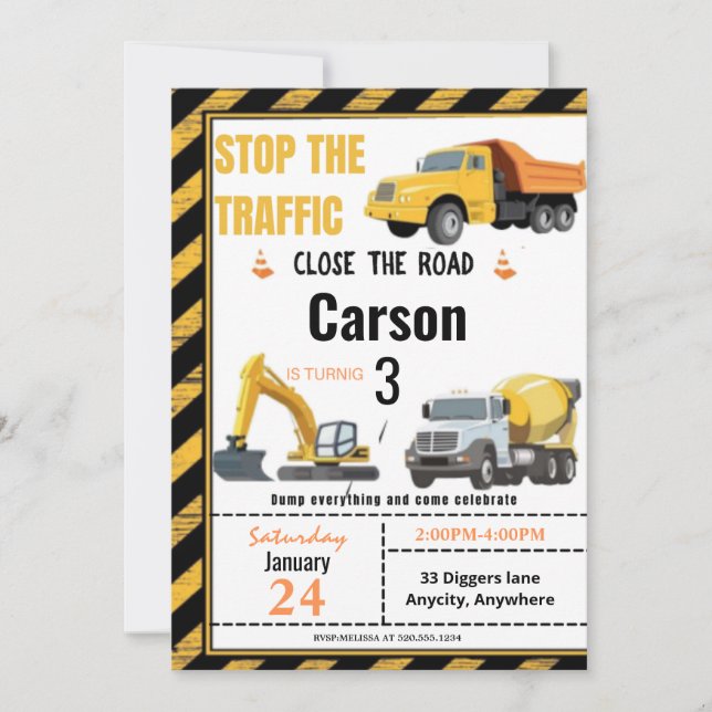 Nah die Straße - andere Geburtstagskarte (Vorderseite)