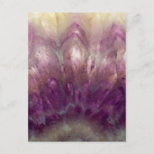 Nah eines lila Amethyst Postkarte