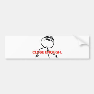 Nah genug autoaufkleber