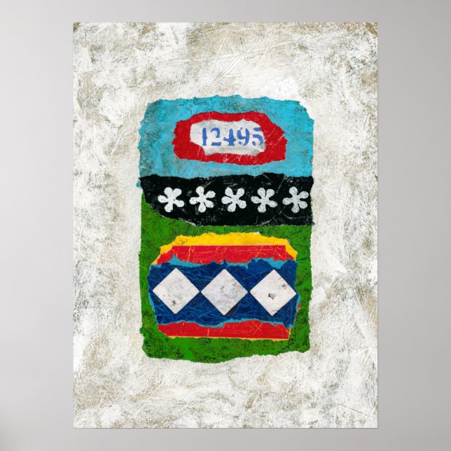 Nah genug Poster Mauer - Abstrakte Kunst (Vorne)