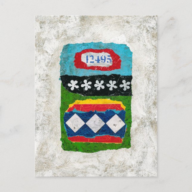 Nah genug Postkarte - Abstrakte Kunst (Vorderseite)