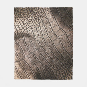 Nah-oben Elegantes Leder: Texturiertes Muster Fleecedecke