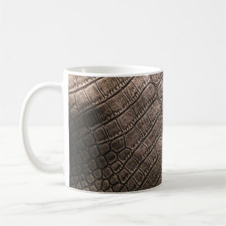 Nah-oben Elegantes Leder: Texturiertes Muster Kaffeetasse
