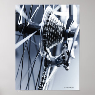 Nah oben von Fahrradgängen 2 Poster