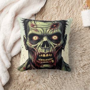 Nah Up a Pop Art Zombie Halloween Kissen