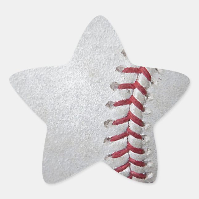 Nah-up-Baseball-Oberfläche Stern-Aufkleber (Vorderseite)