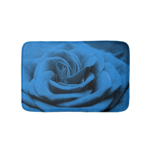 Nah-up blaue rote Rose, Makro-Schönheit. Badematte