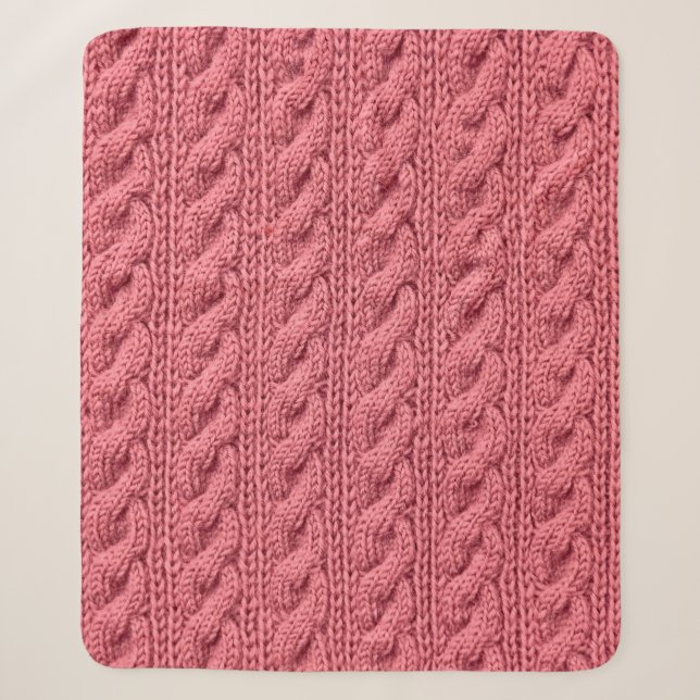 Nah-up der Muster der Pullover-Textur. Sherpadecke (Vorderseite)