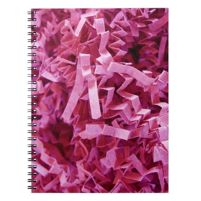 Nah-Up-Foto aus rosa, gepresstem Papier Notizblock (Vorderseite)