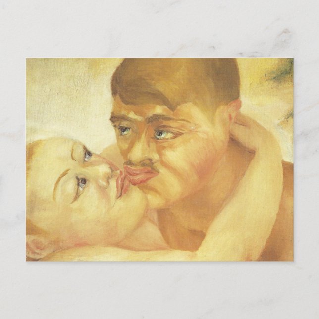Nah-up (Kiss), D.H. Lawrence Fine Art Postkarte (Vorderseite)