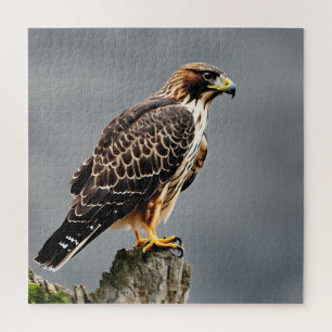 Nah-up-Portrait eines Falken