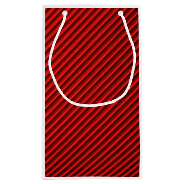 Nah-Up Red Textile Muster Geschenktasche Kleine Geschenktüte (Rückseite)