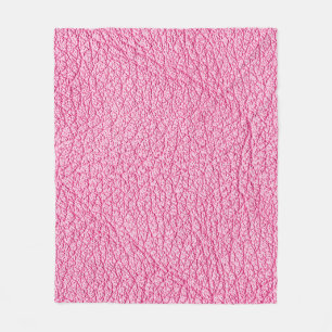 Nah-up rosa Leder, texturierter Hintergrund. Fleecedecke