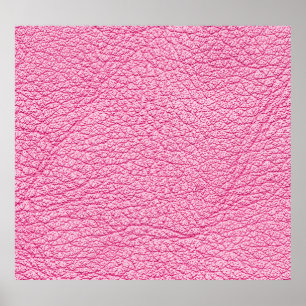 Nah-up rosa Leder, texturierter Hintergrund. Poster