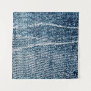 Nah-up von Denim Tuch. Wandteppich