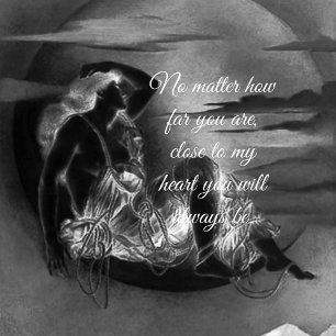 Nah zu meinem Herzen Runder Aufkleber