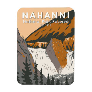 Nahanni Nationalpark Reserve Reisen Vintag Magnet
